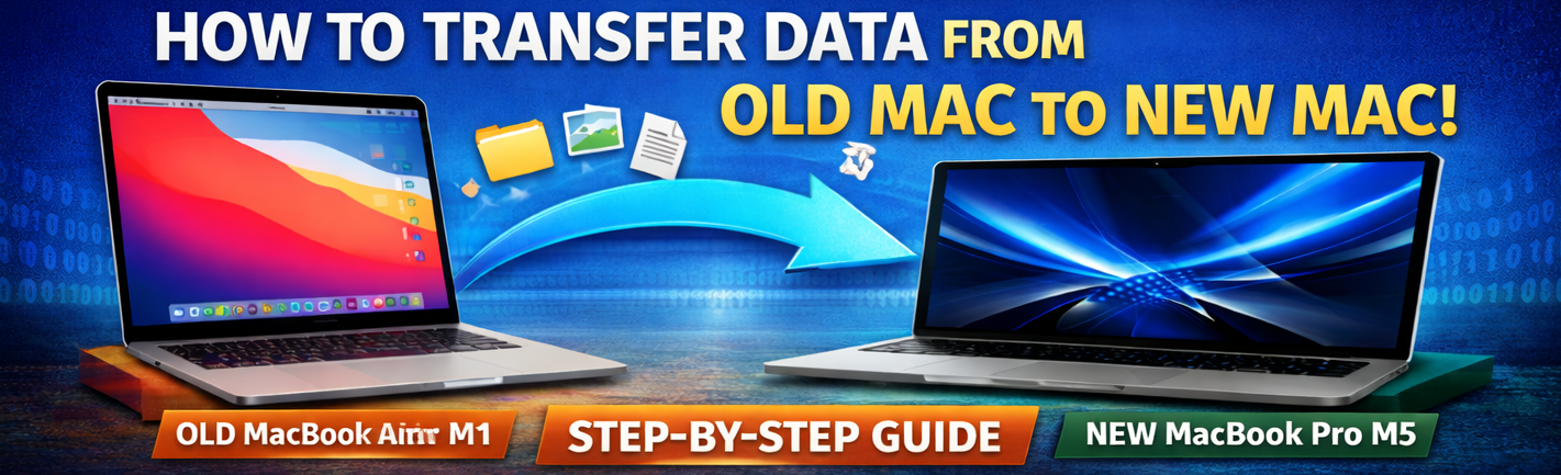 How to Transfer Data from Old Mac to New Mac MacBook Air M1 to MacBook ...